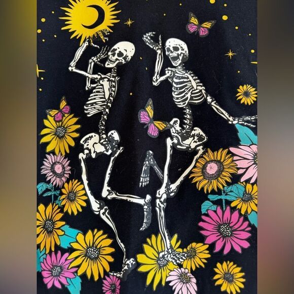 Social Scene Dancing Skeletons EUC SZ XS - Picture 2 of 8